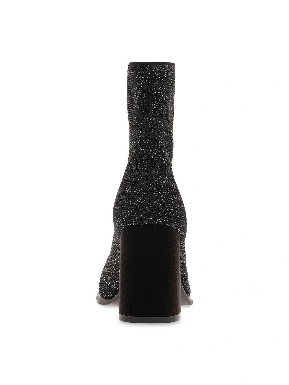 Mia Piana Black Silver Sparkle Block Heel Boot Size 6 Brand New in Box MSRP $70
